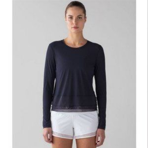 Lululemon Navy Long Sleeve Crop